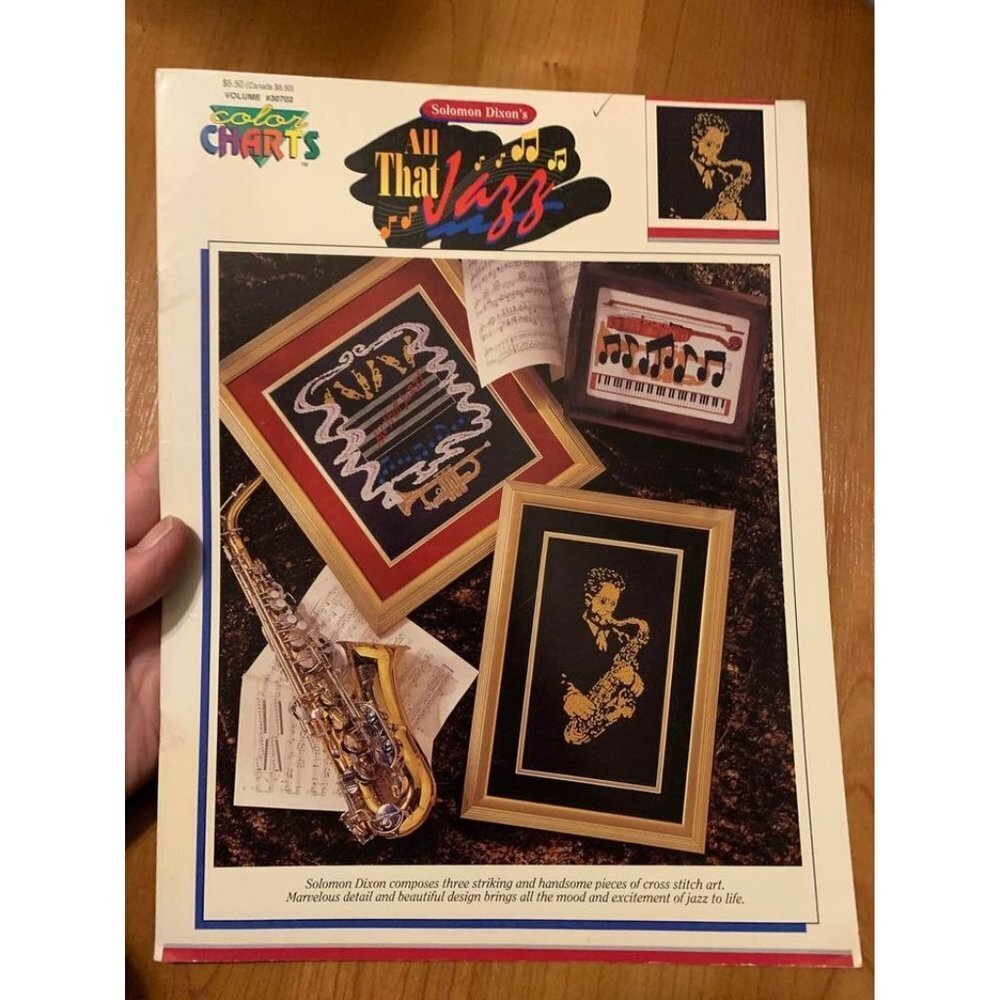 Vintage Solomon Dixon's All That Jazz Cross Stitch Craft Book #30702